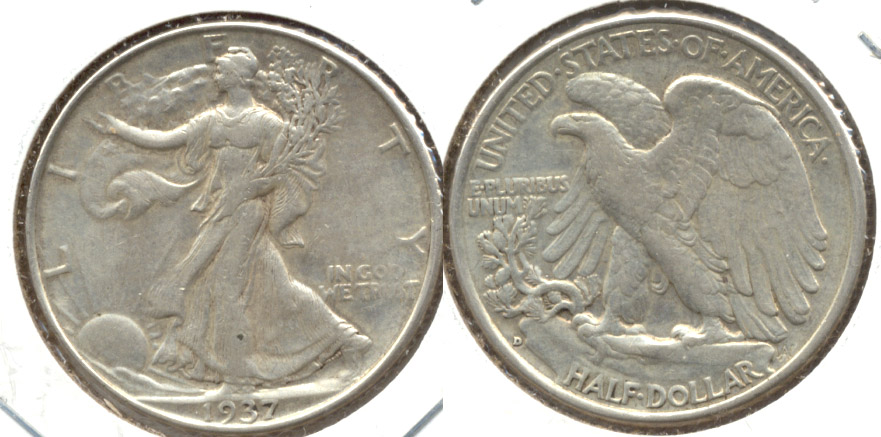 1937-D Walking Liberty Half Dollar EF-40