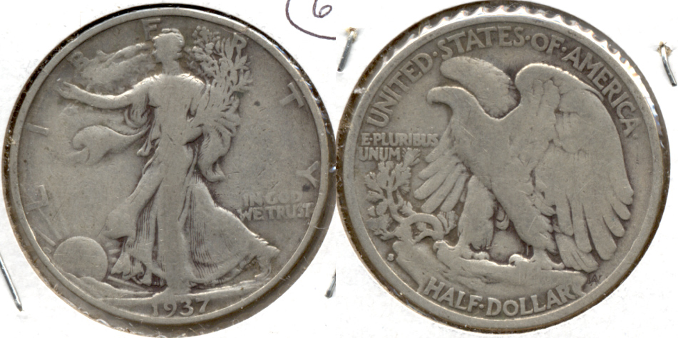 1937-S Walking Liberty Half Dollar VG-8