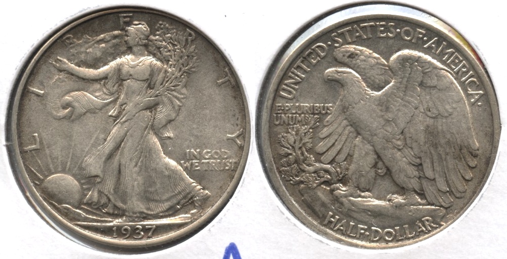 1937 Liberty Walking Liberty Half Dollar AU-50 #d