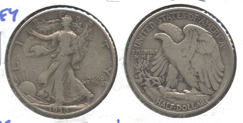 1938-D Walking Liberty Half Dollar Fine-12 c