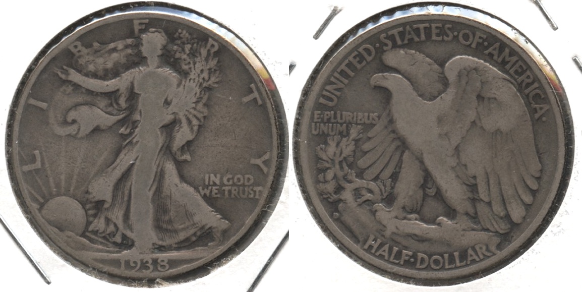 1938-D Walking Liberty Half Dollar VG-8 #n