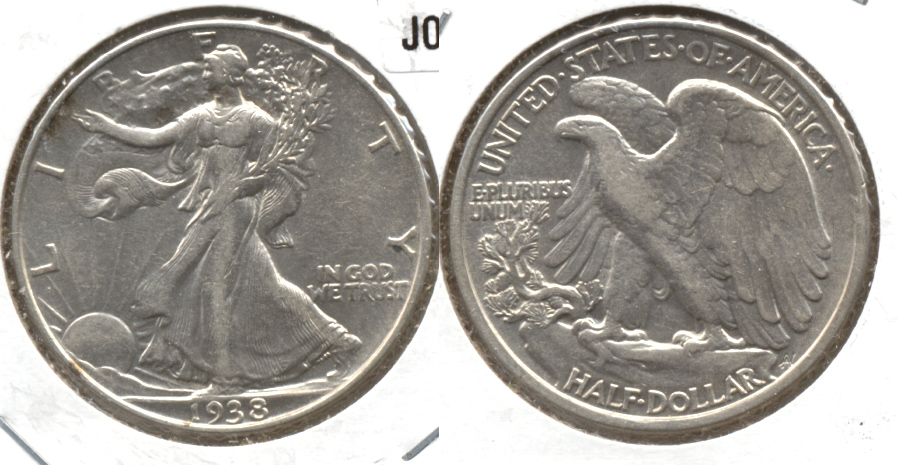 1938 Walking Liberty Half Dollar AU-50