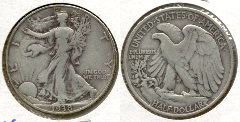 1938 Walking Liberty Half Dollar Fine-12 i