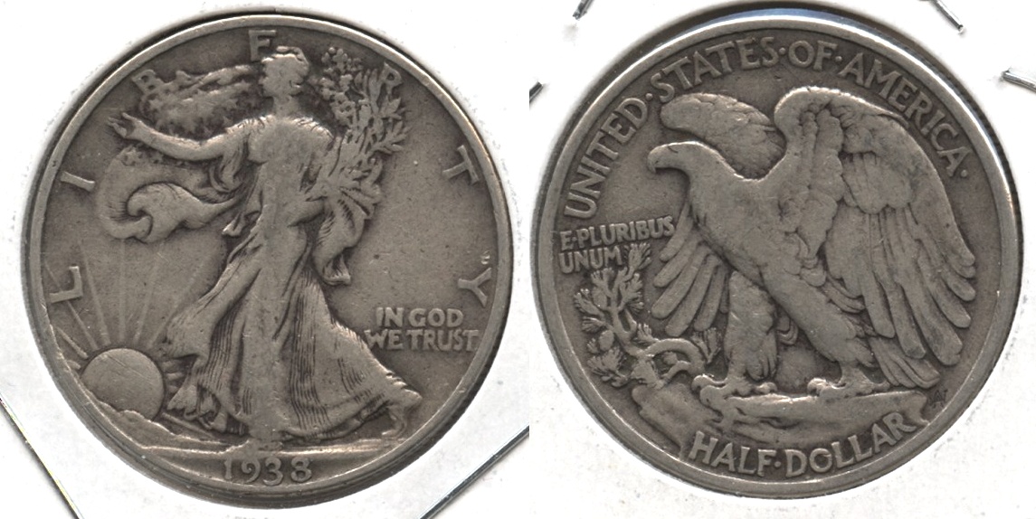 1938 Walking Liberty Half Dollar Fine-12 #n