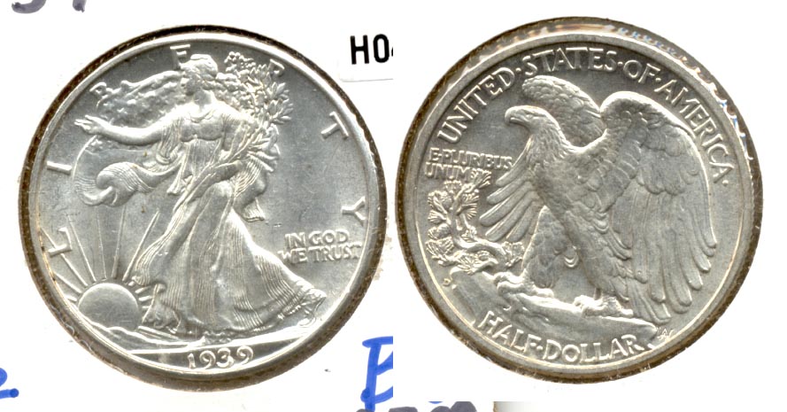 1939-D Walking Liberty Half Dollar MS-60
