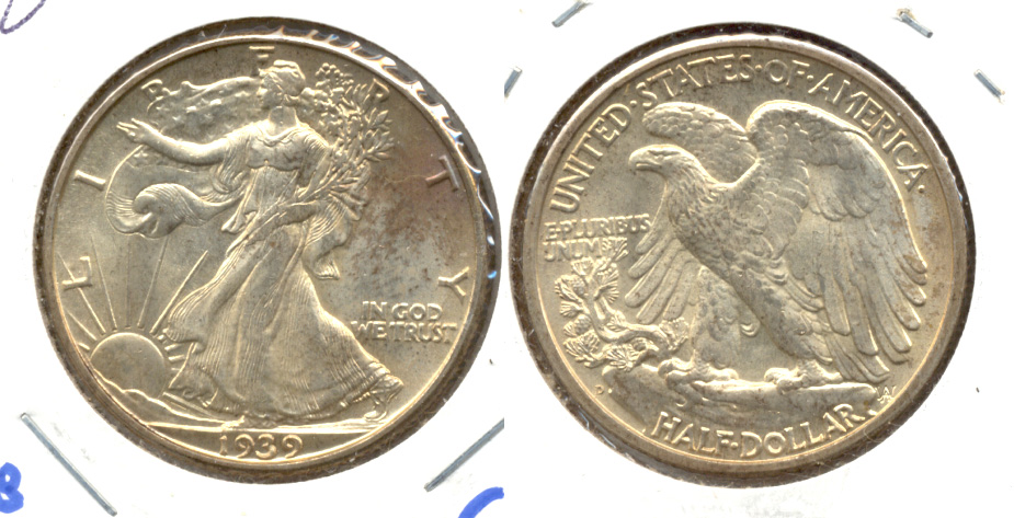 1939-D Walking Liberty Half Dollar MS-63 b
