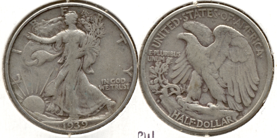 1939-S Walking Liberty Half Dollar Fine-12 k