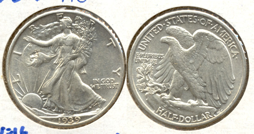 1939 Walking Liberty Half Dollar AU-50 c