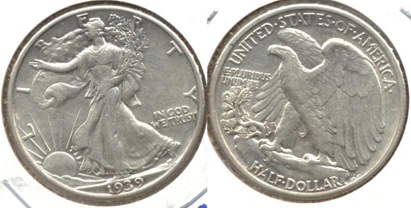 1939 Walking Liberty Half Dollar AU-50 i