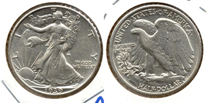 1939 Walking Liberty Half Dollar AU-53