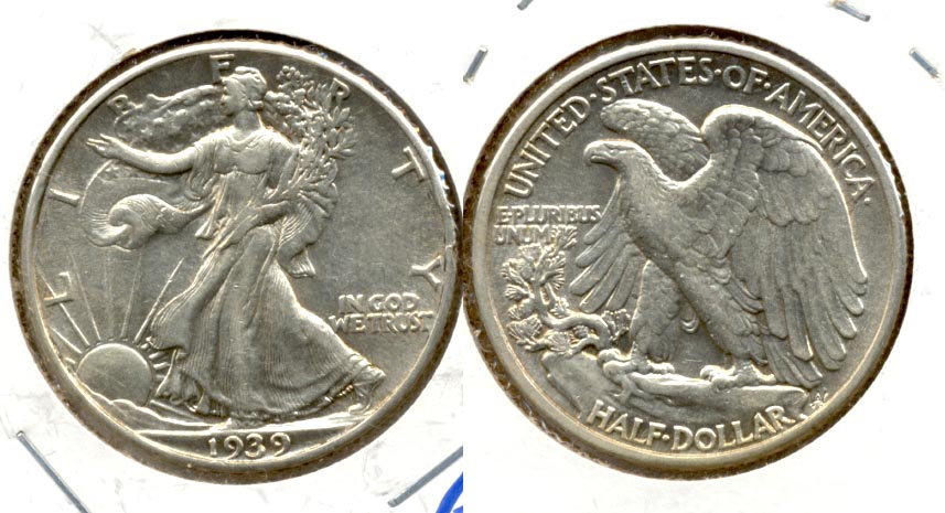 1939 Walking Liberty Half Dollar AU-53 a