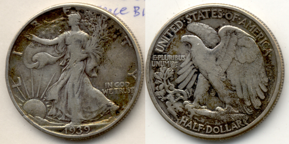 1939 Walking Liberty Half Dollar Fine-12