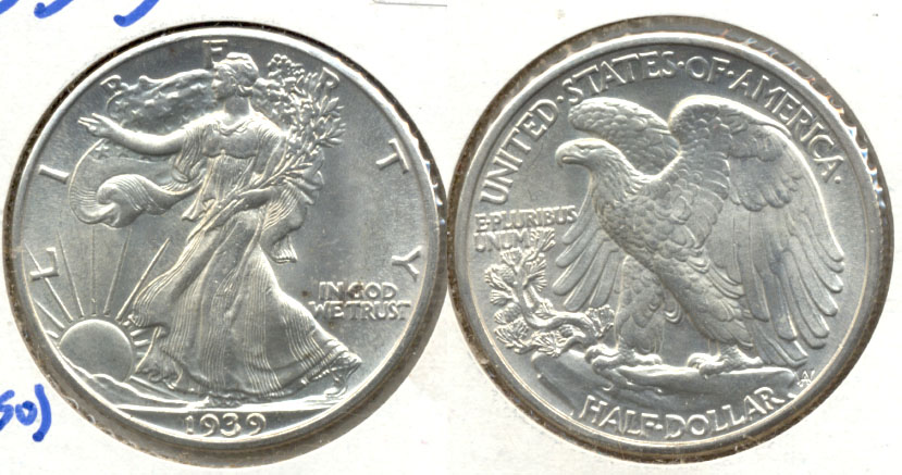 1939 Walking Liberty Half Dollar MS-63