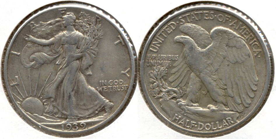 1939 Walking Liberty Half Dollar VF-20 q