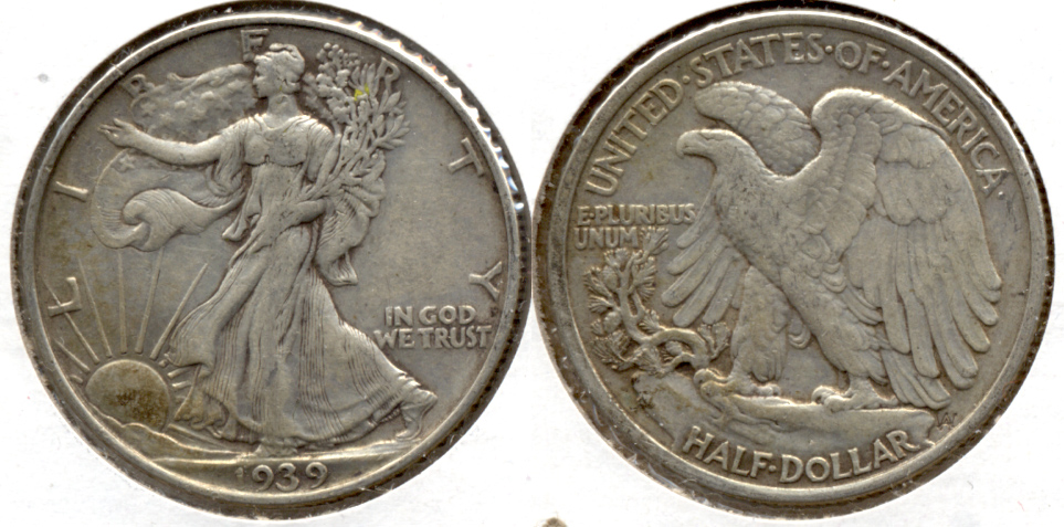 1939 Walking Liberty Half Dollar VF-30