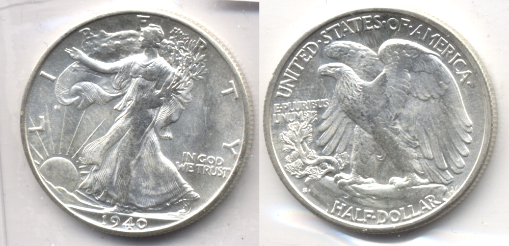 1940-S Walking Liberty Half Dollar MS-64 ANACS MS-65