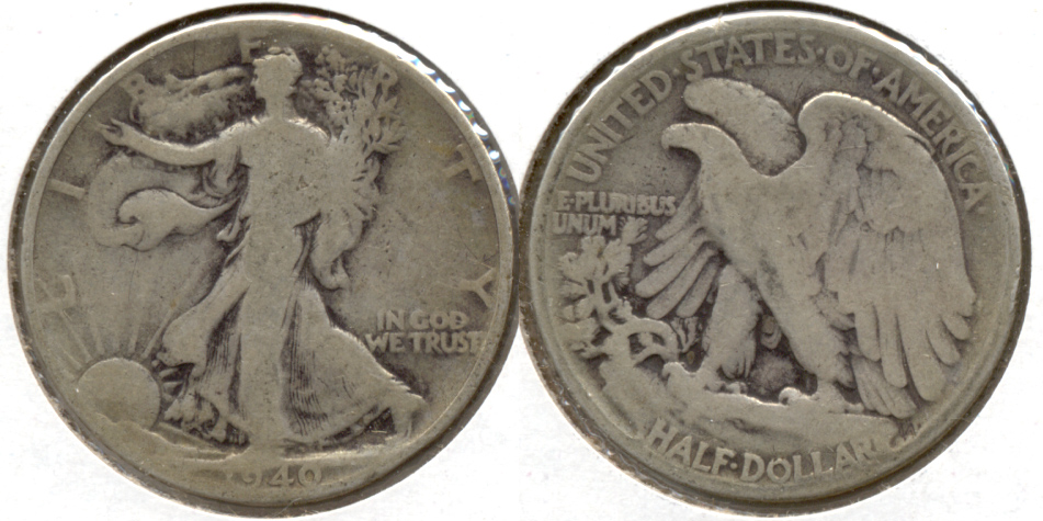 1940 Walking Liberty Half Dollar Good-4