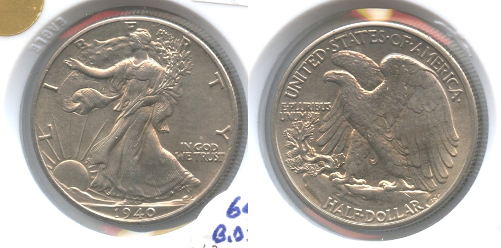 1940 Walking Liberty Half Dollar MS-63 a