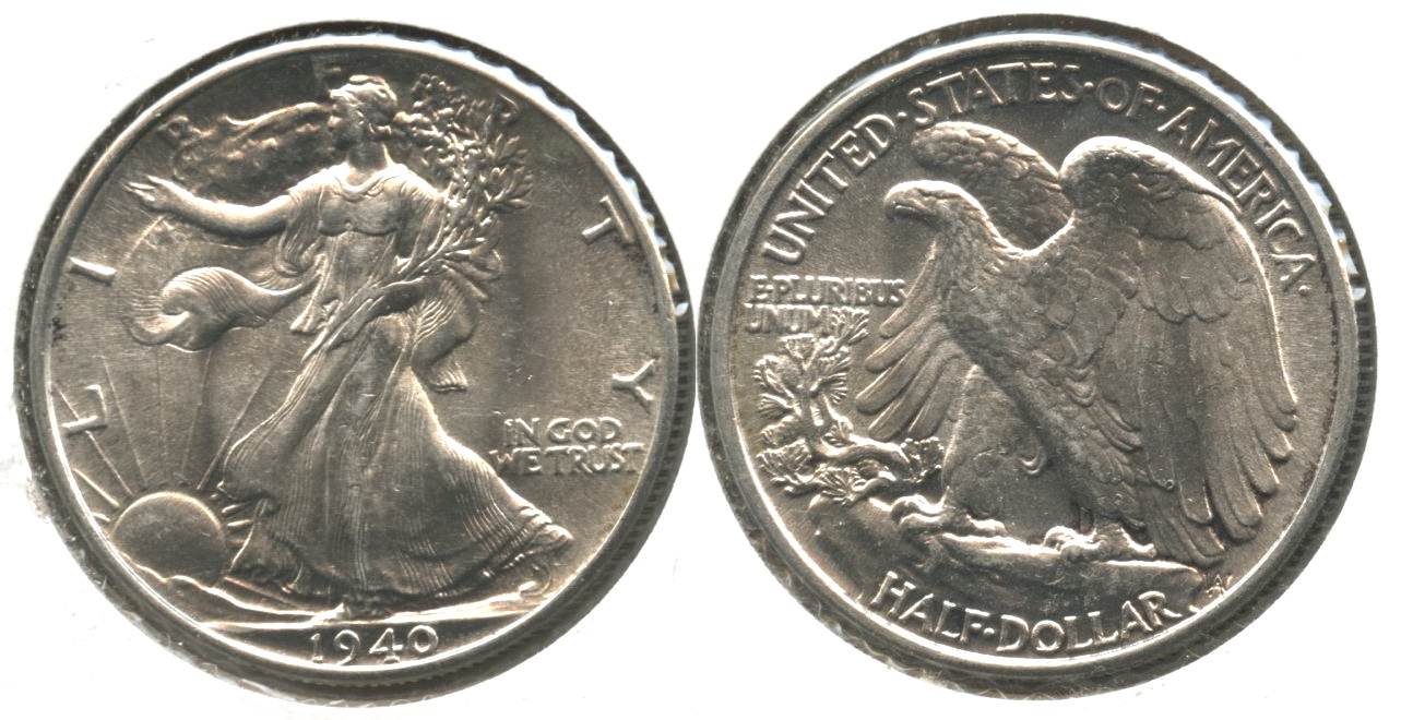1940 Walking Liberty Half Dollar MS-63 #b