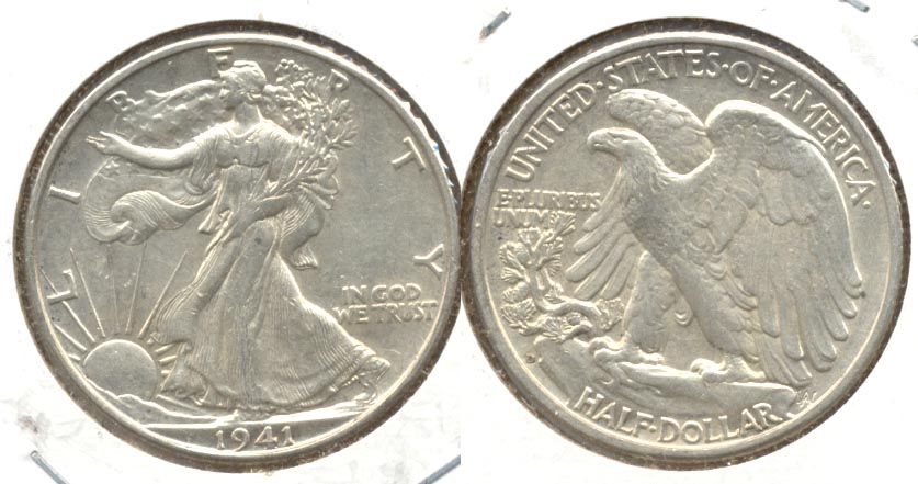 1941-D Walking Liberty Half Dollar AU-50 d