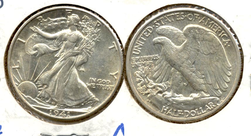 1941-D Walking Liberty Half Dollar AU-50 e