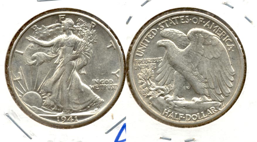 1941-D Walking Liberty Half Dollar AU-50 g