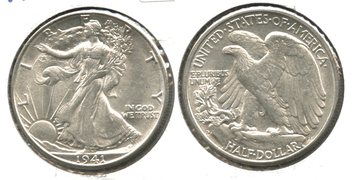 1941-D Walking Liberty Half Dollar AU-58 #c