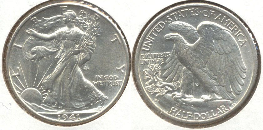 1941-D Walking Liberty Half Dollar MS-60