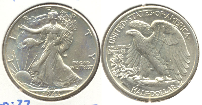 1941-D Walking Liberty Half Dollar MS-60 b