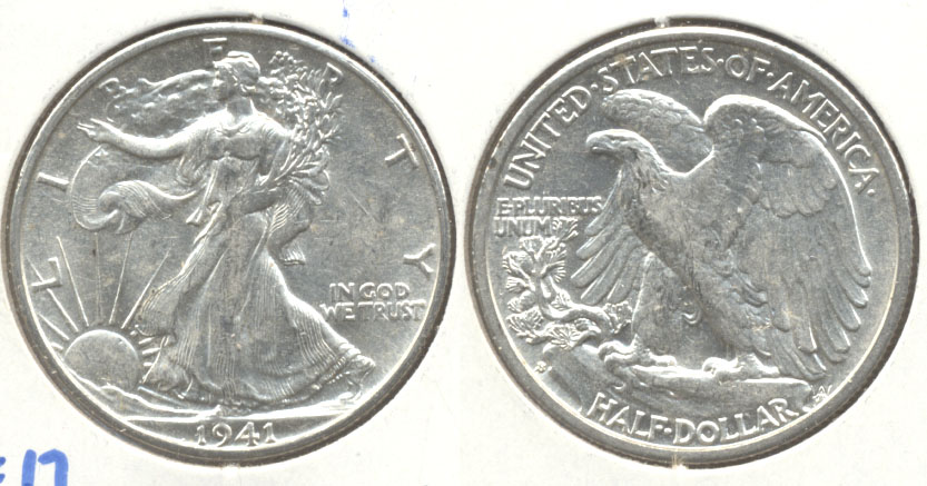 1941-S Walking Liberty Half Dollar AU-50 a