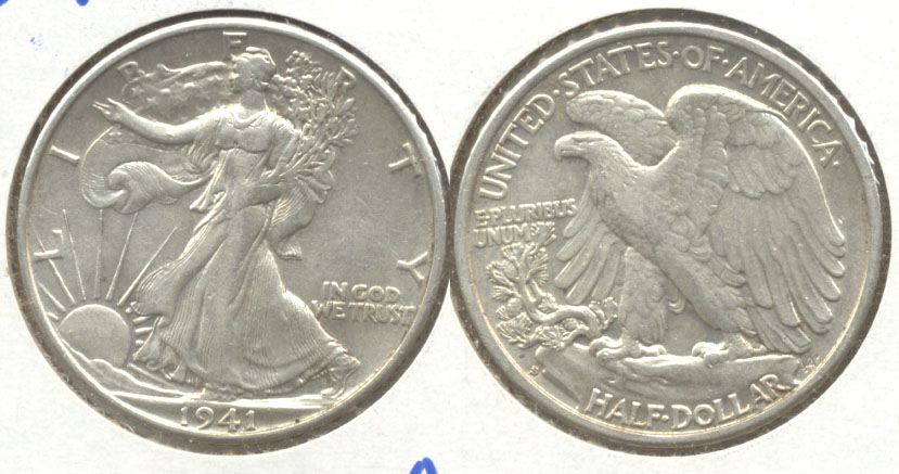 1941-S Walking Liberty Half Dollar AU-50 e