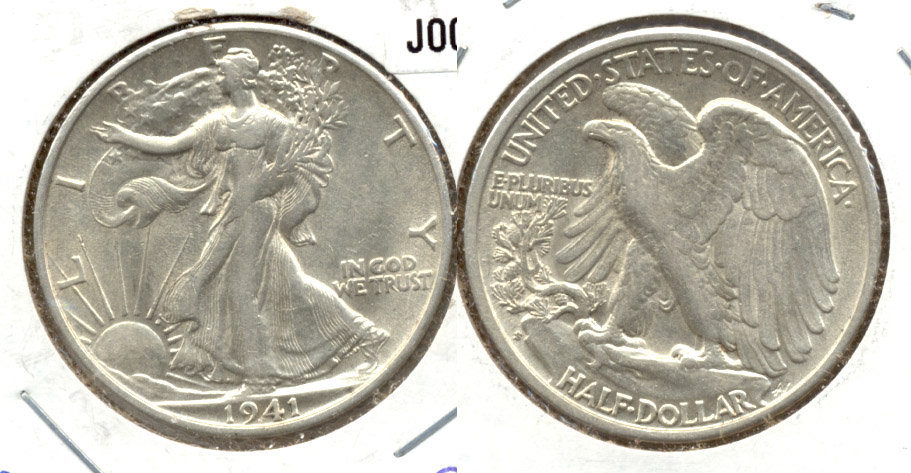 1941-S Walking Liberty Half Dollar AU-50 j