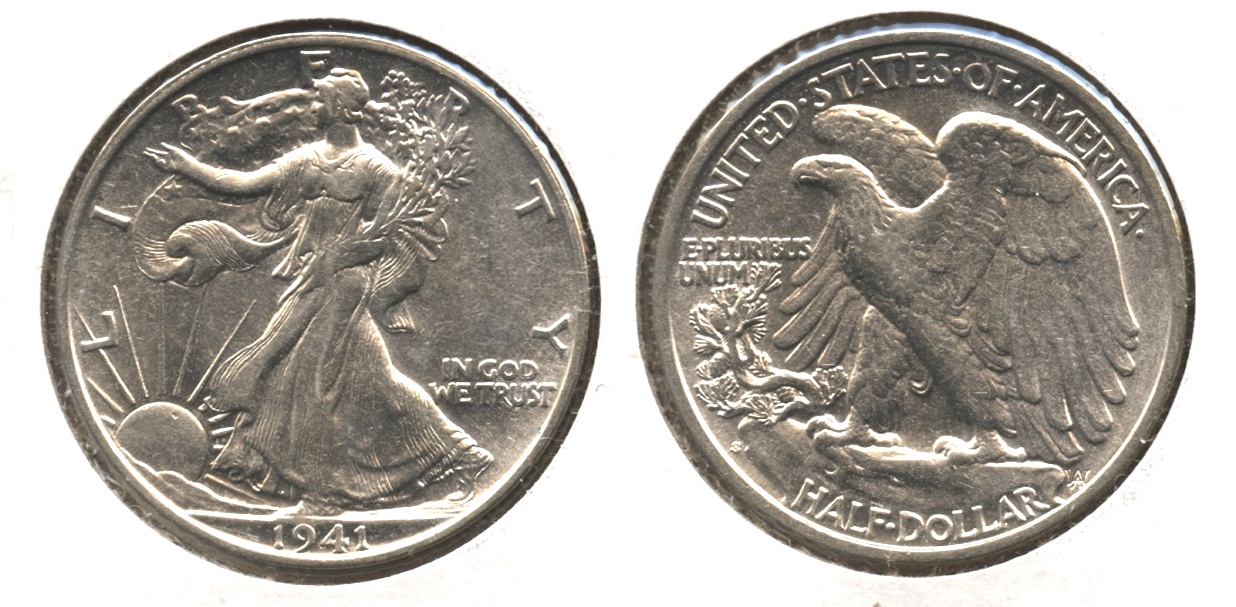 1941-S Walking Liberty Half Dollar AU-50 #k