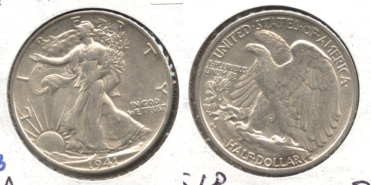 1941-S Walking Liberty Half Dollar AU-50 #m