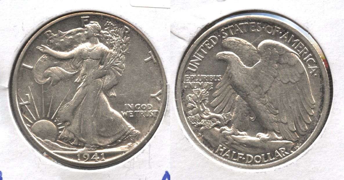 1941-S Walking Liberty Half Dollar AU-50 #n