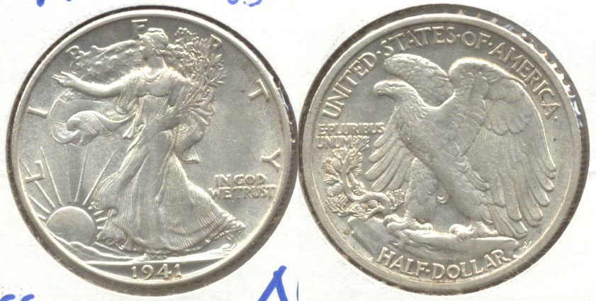 1941-S Walking Liberty Half Dollar AU-53