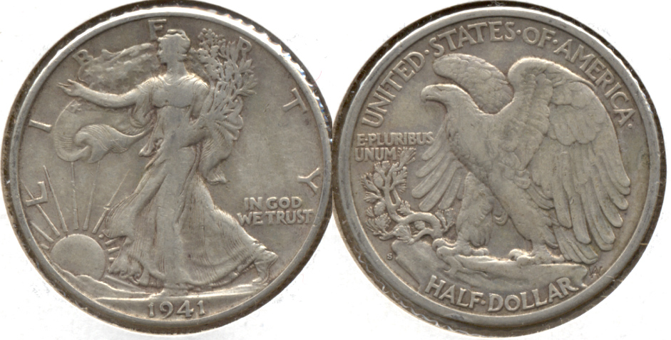 1941-S Walking Liberty Half Dollar EF-40