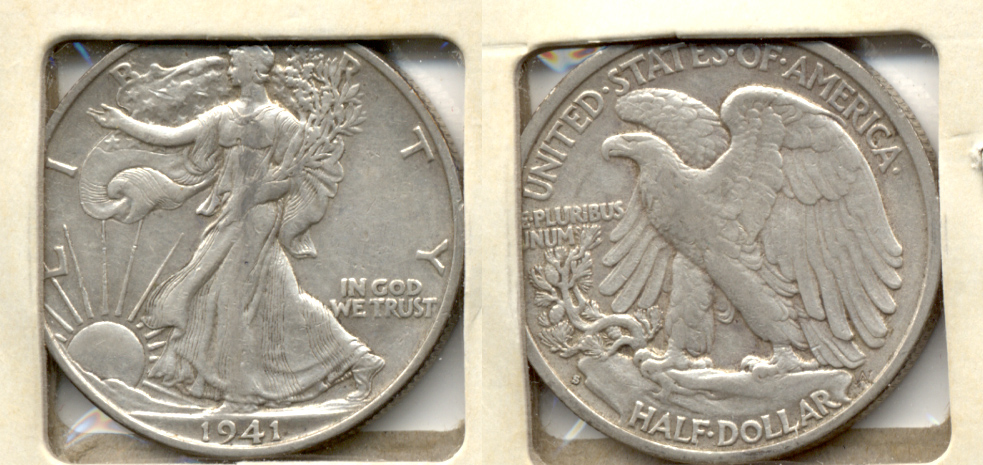 1941-S Walking Liberty Half Dollar EF-40 b