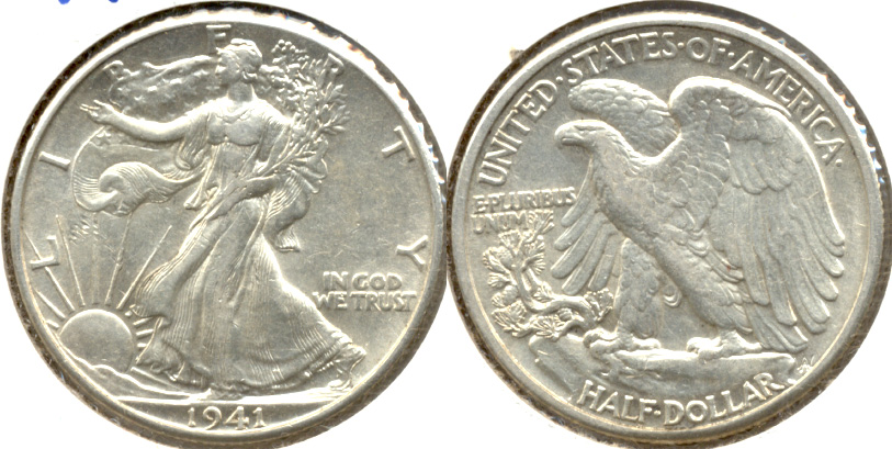 1941 Walking Liberty Half Dollar AU-50 c