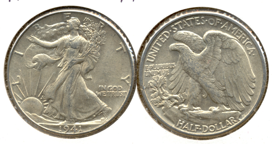 1941 Walking Liberty Half Dollar AU-50 e