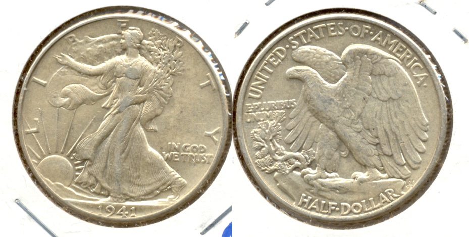 1941 Walking Liberty Half Dollar AU-50 f