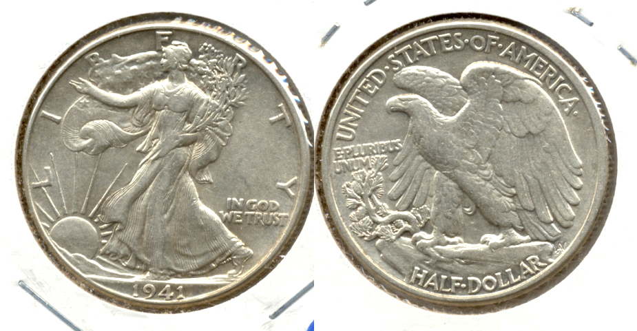 1941 Walking Liberty Half Dollar AU-50 g