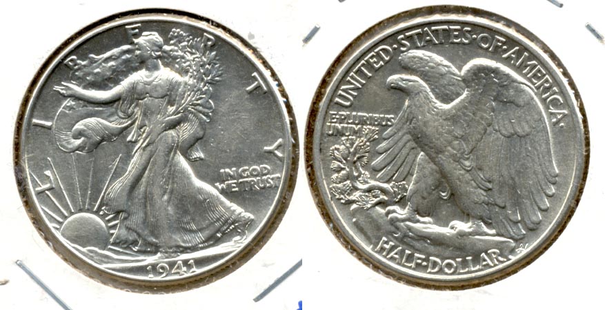 1941 Walking Liberty Half Dollar AU-50 k