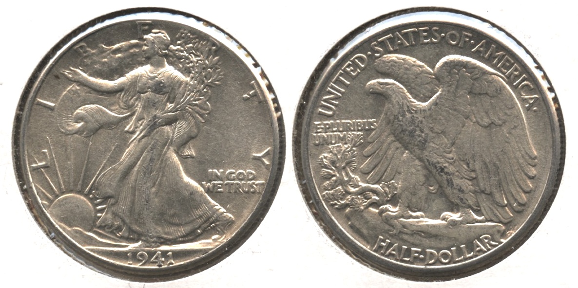 1941 Walking Liberty Half Dollar AU-50 #r