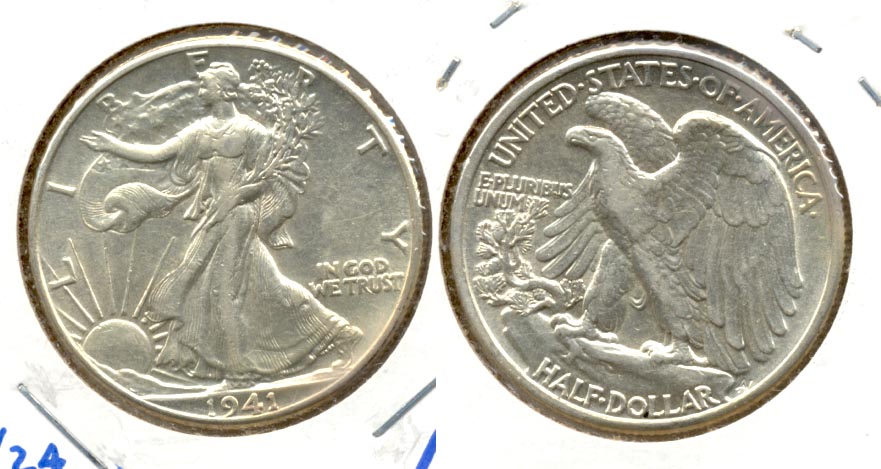 1941 Walking Liberty Half Dollar AU-53 c