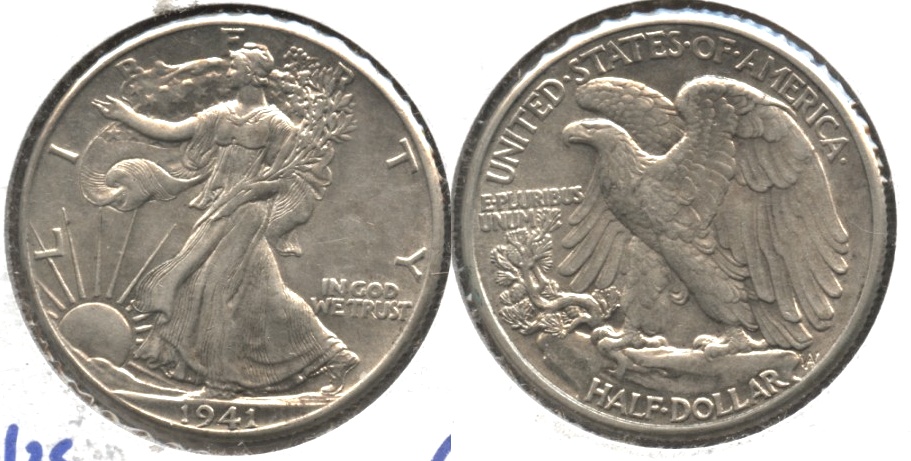 1941 Walking Liberty Half Dollar AU-53 #g