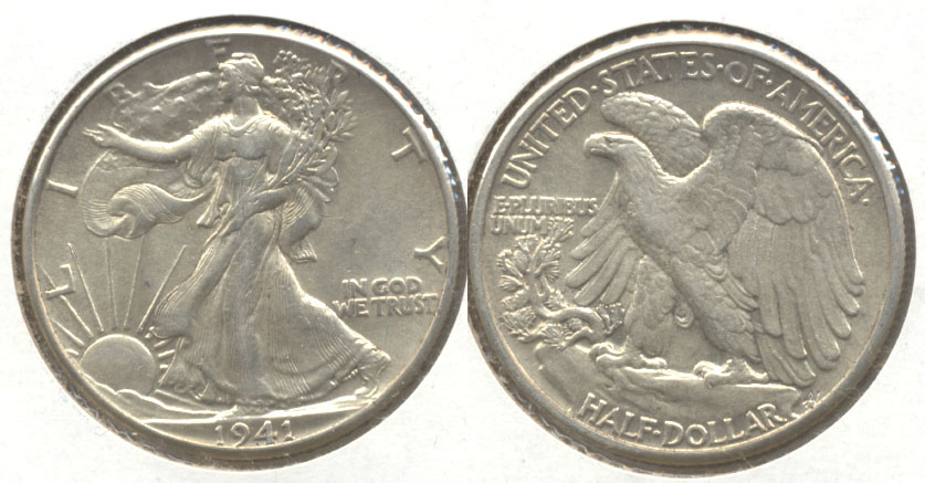 1941 Walking Liberty Half Dollar AU-55 g