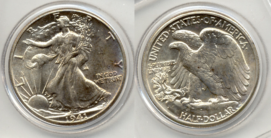 1941 Walking Liberty Half Dollar AU-55 k