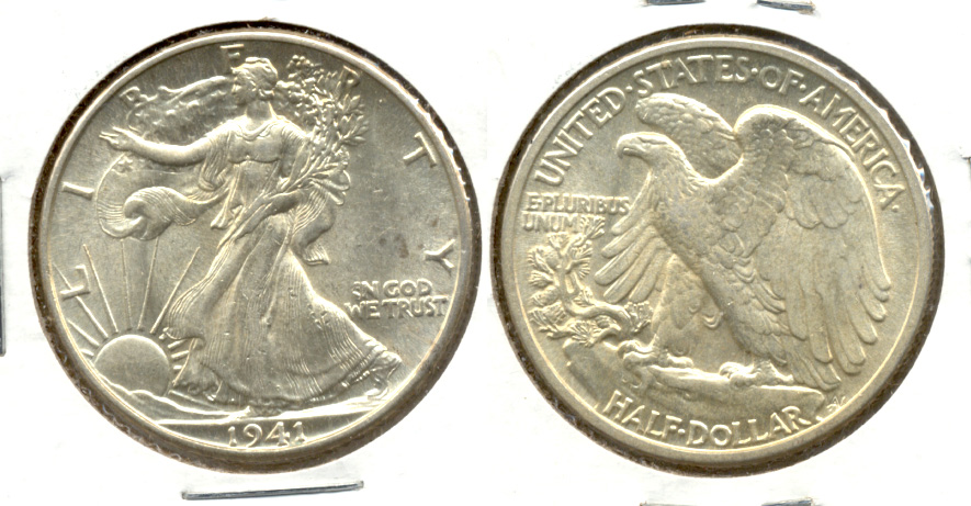 1941 Walking Liberty Half Dollar AU-55 l