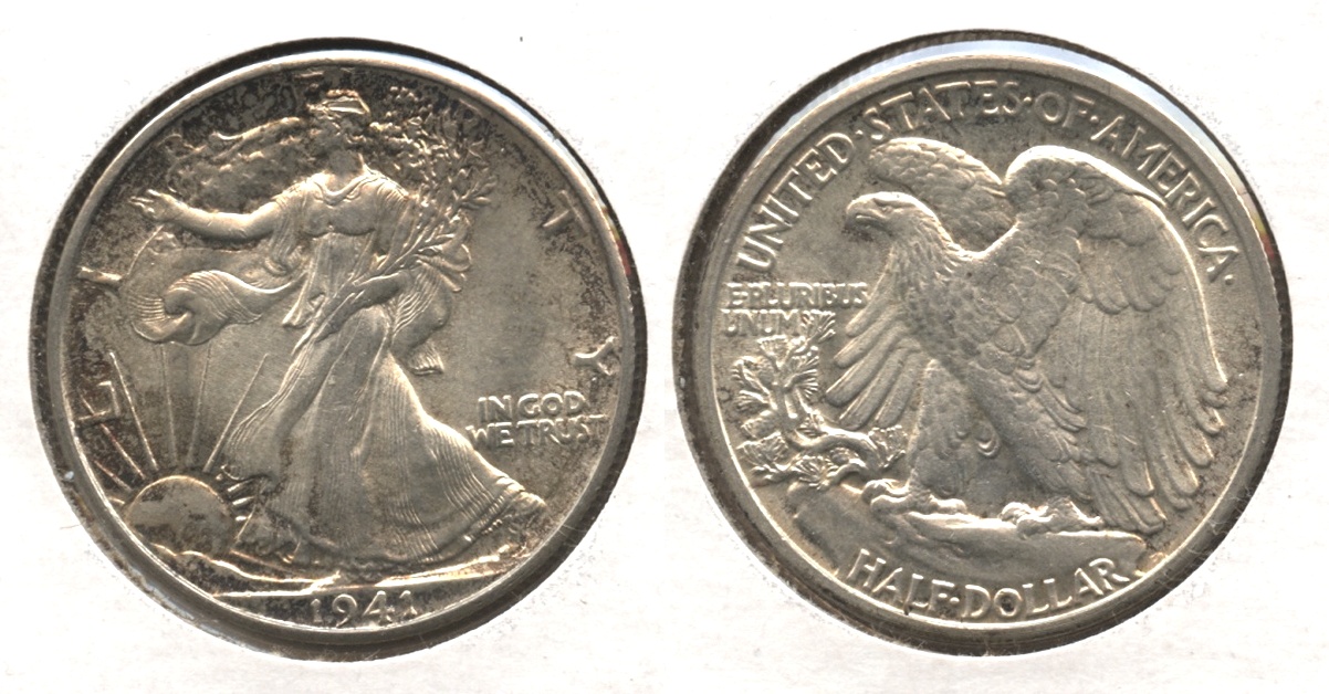 1941 Walking Liberty Half Dollar AU-58 #e